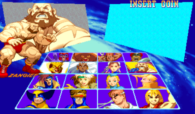 X-Men Vs. Street Fighter (Japan 960909) Screenthot 2